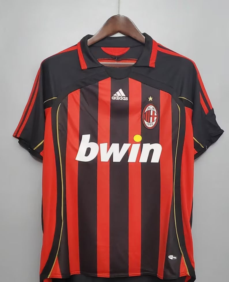 AC Milan Away 06 07 Season Retro Long Sleeve Jersey.